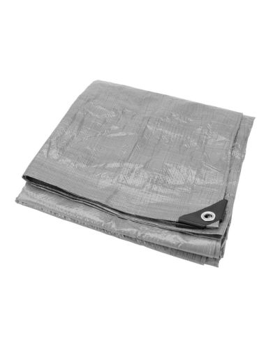 BÂCHE HD6' X 8' ARGENT