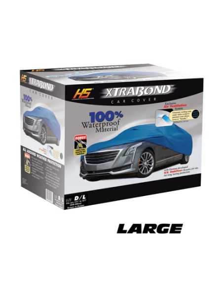 BACHE VEHICULE IMPERMEABLE XTRABOND 408-432CM LARGE BLEU