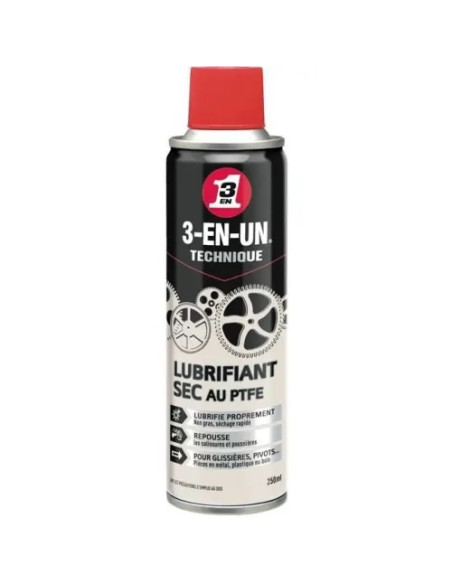 LUBRIFIANT SEC PTFE TECHNIQUE 250ML