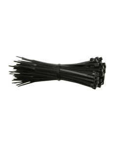 COLLIERS SERRE-CABLE 10CM X100 NOIR
