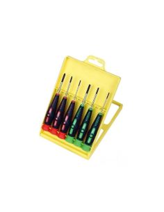 JEU DE TOURNEVIS DE PRECISION 6 PIECES (PLATS ET PHILLIPS)