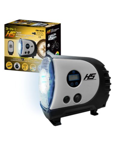COMPRESSEUR D''AIR 3-EN-1 12V