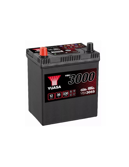 BATTERIE VOITURE 12V 36AH 330A B19 JIS 2