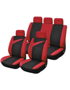 HOUSSE DE SIEGES 9 PIECES BOLT ROUGE