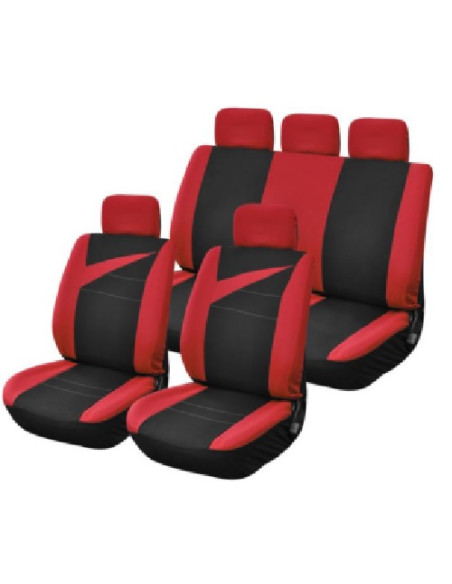 HOUSSE DE SIEGES 9 PIECES BOLT ROUGE