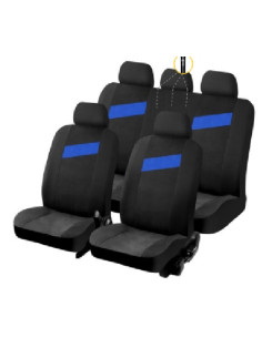 HOUSSE DE SIEGES 9 PIECES TEMPO GRIS 1/3 2/3 1/2