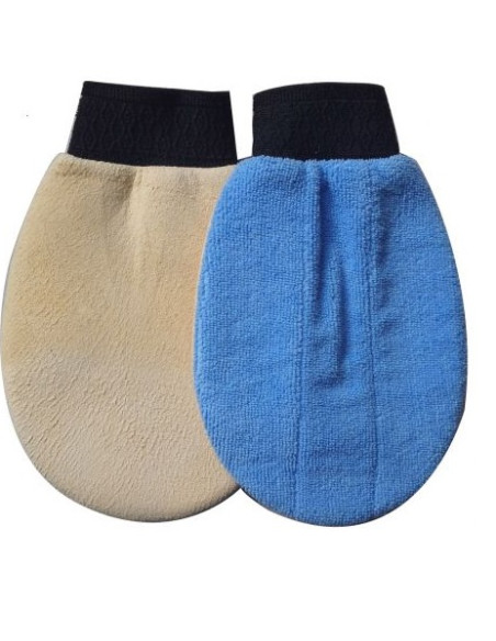 GANT DE LAVAGE 2 EN 1 CHAMOISE