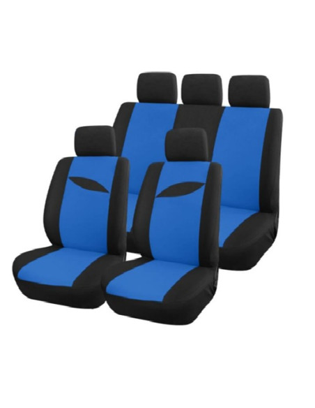 HOUSSE DE SIEGES 9 PIECES SCENARIO BLEU