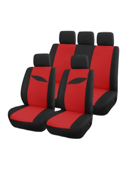 HOUSSE DE SIEGES 9 PIECES SCENARIO ROUGE