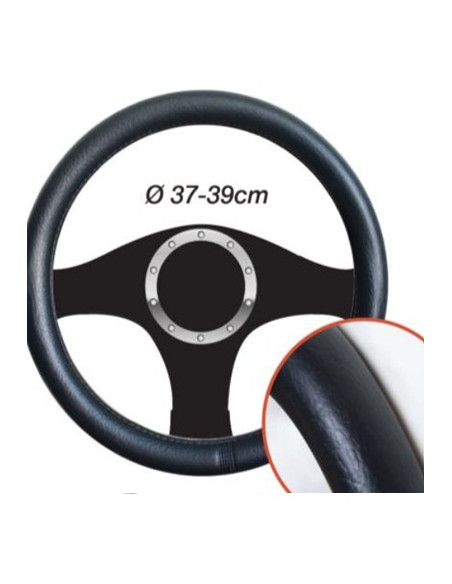 COUVRE VOLANT IMITATION CUIR DIAM37-38CM