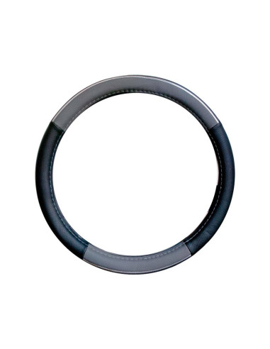 COUVRE VOLANT DIAM 37-39 CM NOIR-GRIS