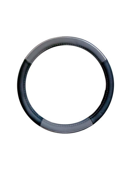 COUVRE VOLANT DIAM 37-39 CM NOIR-GRIS