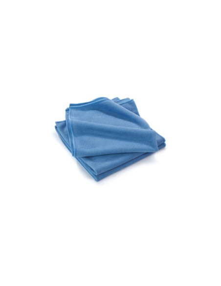 LOT DE 2 CIFFONS 30X30CM MICROFIBRE BLEU