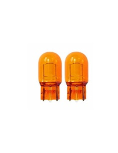 AMPOULE T20 (SANS CULOT) 12V  WY21W AMBRE X2