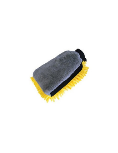 GANT DE LAVAGE 3 EN 1  MICROFIBRE FILET ET CHENILLE