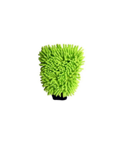 GANT DE LAVAGE MICROFIBRE CHENILLE VERT