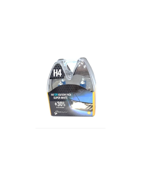 COFFRET DE 2 LAMPES H4 SUPER WHITE