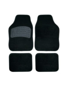 JEU DE 4 TAPIS MOQUETTE UNIVERSELLE AVEC TALONNETTE PVC PRENIUM