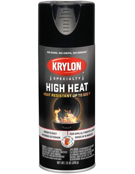 PEINTURE HAUTE TEMPERATURE BBQ NOIR 12 OZ