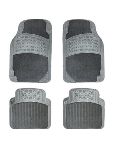 TAPIS DE SOL VOITURE 4 PIECES GRIS