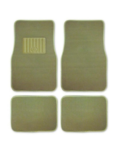 TAPIS DE SOL VOITURE 4 PIECES BEIGE