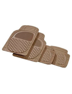 TAPIS DE SOL VOITURE 4 PIECES MARRON