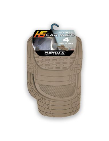 TAPIS DE SOL VOITURE 4 PIECES MARRON